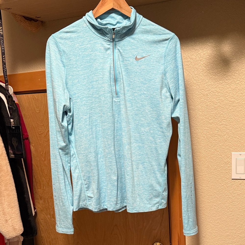 Nike Sky Blue Quarter-Zip Top